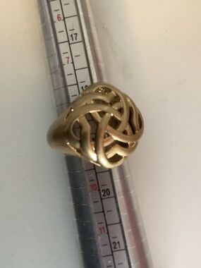 Lia Sophia Gold Knot Statement Ring - Women Jewelry